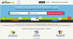 DriiveMe, la location de véhicule à 1 euro pour vos déplacements