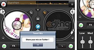 Free Edjing DJ Turntable for Iphone, Ipod and Ipad